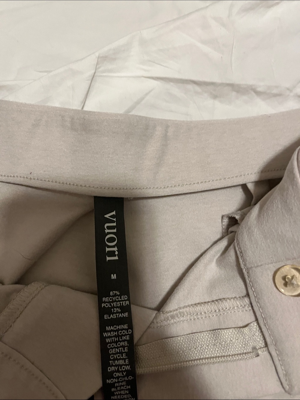 Vuori Wide-Leg Trouser Pants in Taupe - Picture 2 of 5
